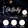 thumbnail image 3 of UPONRAY Oh Baby Neon Signs, 16.4"*6.9" Dimmable & USB-Powered LED Neon Light, Stylish Wall Decor as gifts for Valentine's Day, Birthday, Family, Lover, Children, 3 of 7