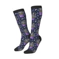 thumbnail image 2 of Balery Lavender Flowers Printed Novelty Socks Men's Women's Crew Socks Sports Socks Knee High Socks Cotton Socks Quirky and Cool Socks, 2 of 9