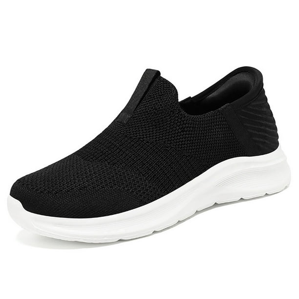 Zapatillas Skechers Mujer Negras Sin Cordones Tenis Skechers