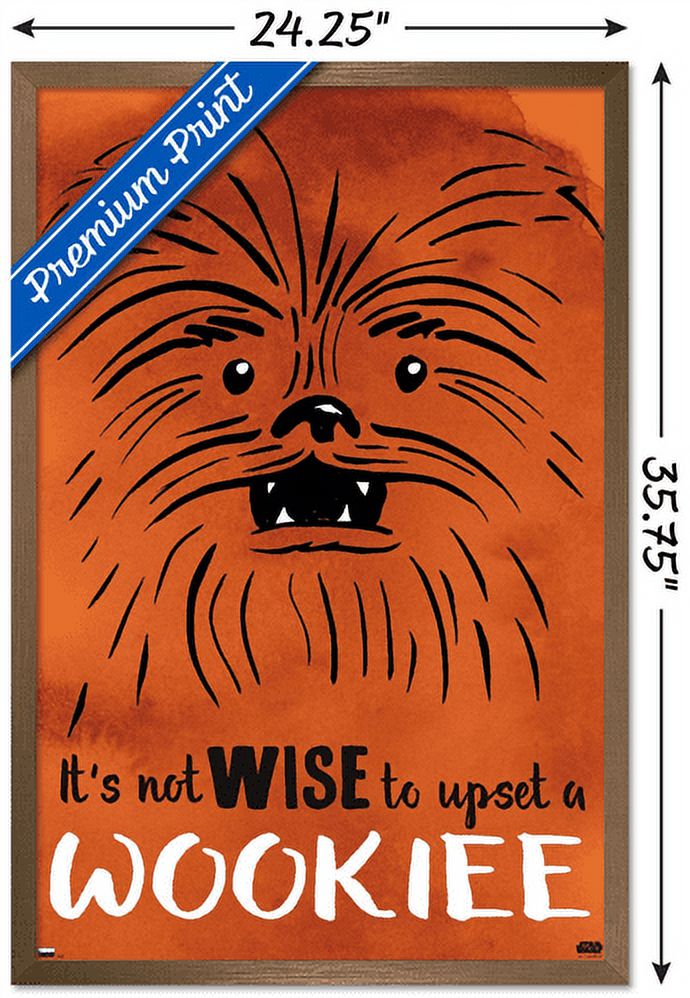 Star Wars: Saga - Upset A Wookiee Wall Poster, 22.375" x 34", Framed