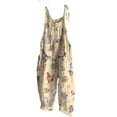 thumbnail image 2 of YUANGUANST Wide Leg Pants Woman Summer Jumpsuits For Women 2025 Printed Casual Sleeveless Comfy Loose Overalls Business Work Casual Pants, 2 of 4