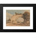 thumbnail image 2 of John Varley 24x18 Black Modern Framed Museum Art Print Titled - Byland Abbey, Yorkshire (1808), 2 of 5