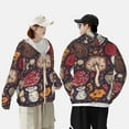thumbnail image 6 of Daiia Forest Wild Mushroom UPF 50+ Sun Protection Hoodie Jacket Lightweight Long Sleeve Sun Shirt for Women Men with Pocket Hiking Outdoor-Small, 6 of 9