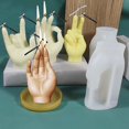 thumbnail image 1 of 3D Buddha Hand Gesture Candle Silicone Mold Aromatherapy Plaster Silicone Mold DIY Crafts Home Decoration Hand Shape Candle MoldDUnited States He Qiyong unisex, 1 of 1