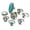 Multicolor, variant on Teissuly 8PC Ladies Vintage Stack Above Knuckle Combination Set