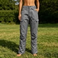 thumbnail image 6 of Aimik Women's High Waist Cargo Hiking Pant Durable Multi-Pocket Trousers for Outdoor Activities Functional Straight Leg Bottoms, 6 of 6