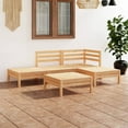 thumbnail image 1 of vidaXL 5 Piece Garden Lounge Set Solid Pinewood, 1 of 8