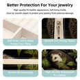 thumbnail image 3 of Hedgehog Travel Portable Square Jewelry Stand Organizer Storage Box for Rings, Earrings, Necklaces, Bracelets - Suitable for Girls and Women, 3 of 6