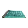 thumbnail image 2 of Ahgly Company Indoor Rectangle Persian Turquoise Blue Traditional Area Rugs, 4' x 6', 2 of 4