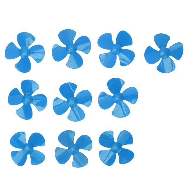 Plastic Propellers, 4 Blades Propeller Rotating Accessories 80mm Diameter 10Pcs For Craft For DIY Toys Red,Yellow,Green,Blue,Rose Red