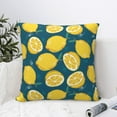 thumbnail image 4 of Pofeuu Lemon Print Double-sided plush pillowcase Square Throw Pillow Covers Pillows Cover for Living Room Bedroom Sofa Couch Cushion Cover（No pillow core）-26"x26", 4 of 7
