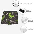 thumbnail image 3 of Sikiie Dinosaur Skeleton Print Men's Boxer Briefs, Elastic Waistband Boxer Briefs Leggings-X-Large, 3 of 5