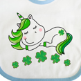 thumbnail image 4 of Inktastic St Patricks Day Irish Unicorn Girls Baby Bib, 4 of 4