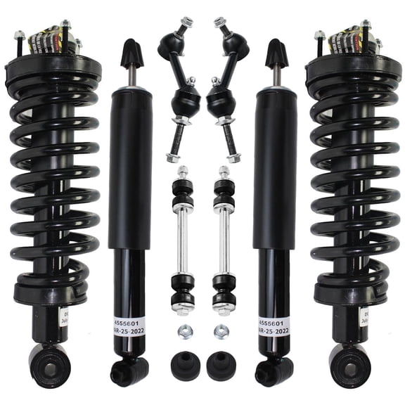 Detroit Axle - 8pc Struts Shocks Kit for 2003-2011 Mercury Grand Marquis Ford Crown Victoria Lincoln Town Car, Front Struts w/Coil Spring Rear Shock Absorbers Sway Bars Replacement
