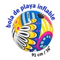 thumbnail image 4 of Pelota De Playa Inflable Colorida Jumbo Bestway Plástico Resistente, 4 of 4