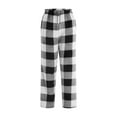 thumbnail image 5 of ibiyuan Mens Pajama Pants Set Cotton Lightweight Plaid Sleep & Lounge 3-Pack PJ Bottoms with Pockets and Button Fly, 5 of 9
