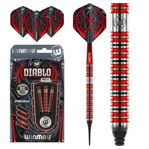 Winmau Diablo (Straight /Parallel) Soft Tip Darts - 20g