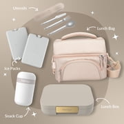 Bentgo® Modern Bento-Style Lunch Box for Adults, Teens, and Larger Appetites; BPA-Free , Leak-Resistant, Dishwasher/Microwave Safe - Sandstone