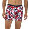 thumbnail image 6 of Sigee Palm Tree Pattern on Red for Men's Boxer Briefs,Moisture Wicking and Breathable Medium, 6 of 9
