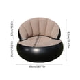 thumbnail image 3 of Portable Inflatable Sofa, Pvc Recliner With Quick Inflation, for Camping and Indoor Lounging, Brown, 3 of 6