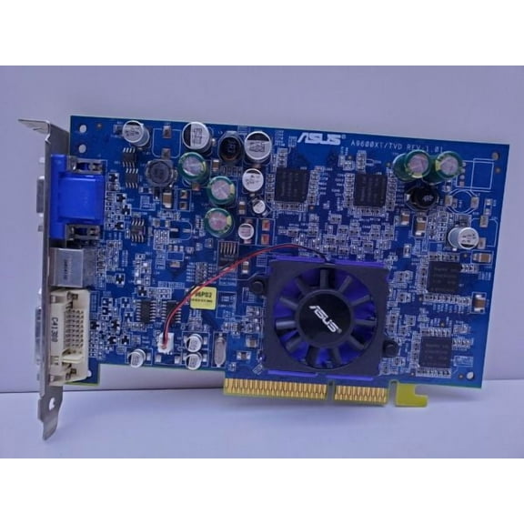 Asus ati radeon 9600xt 128mb agp a9600xt/tvd rev 1.01