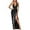 Black, variant on Women's Neckline Deep V Backless Dress Stylish Strapless Sequin Ribbon Dress Party Dresses For Women ,M