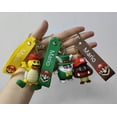 thumbnail image 3 of Llavero mexicano personalizado de dibujos animados 3D con correa para la muñeca, accesorios para coche, bolsa, adorno, muñeca, llaveros dorados de PVC, regalo, llavero 3D, 3 of 4