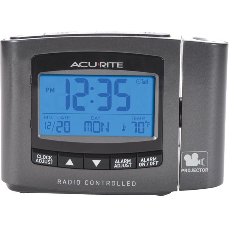 AcuRite Atomic Projection Clock with Indoor Temperature