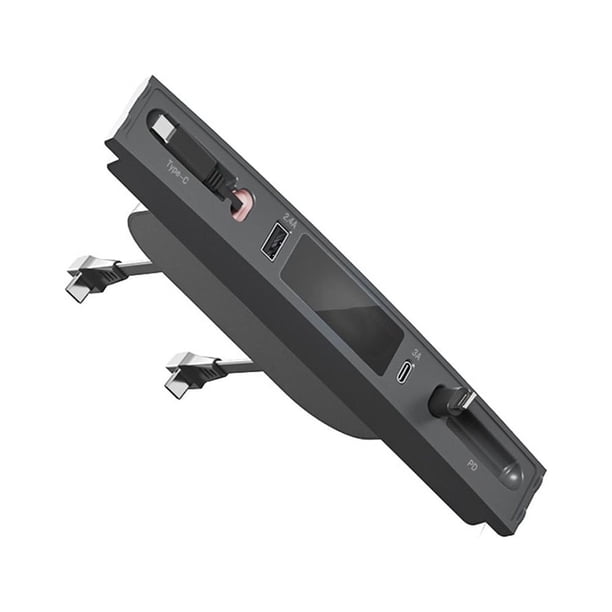 Estación de acoplamiento de consola central con concentrador USB 4 en 1