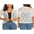 thumbnail image 4 of Women Summer Sun-Proof Cardigan Open Front Short Sleeve Cover-Ups, 4 of 5