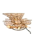 thumbnail image 6 of Kurt Adler 10-Light 9.75-Inch Capiz Angel Treetop with Scroll Design and Pearls, 6 of 7