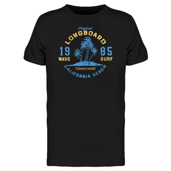 Banner. Longboard 1985 T-Shirt Men -Image by Shutterstock, Male 3X-Large