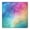 Colorful Wave Pattern, variant on Rainbow Tie Dye Mandala Pattern Square Fitted Tablecloth with Elastic Edge,Square Table Cover,Washable Elastic Table Cover for Home Kitchen Party Decor 34"x34"