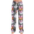 thumbnail image 4 of Gray Women's Halloween Pajama Pants Pj Pants Fall Loose Fit Party Costume 3XL, 4 of 5