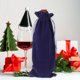 thumbnail image 5 of Uxcell 4 Pcs Bolsas de Regalo para Botellas de Vino con Cuerdas, Fundas de Vino de Terciopelo Reutilizables para Bodas y Fiestas de Cumpleaños, Azul, 5 of 6