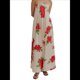 thumbnail image 2 of Vestido Maxi Floral para Mujer, Sin Mangas, Espalda Descubierta, Corte A, , Fluido, con Espalda Hueca y Tirantes Finos S, 2 of 6