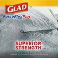 thumbnail image 6 of Glad ForceFlexPlus 13 Gallon Tall Kitchen Trash Bags, Gain Lavender with Febreze, 40 Count, 6 of 12