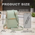 thumbnail image 7 of Pinklizecosh Touchscreen Crossbody Phone Wallet, Women Purse with Phone Window, 7 of 7