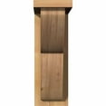 thumbnail image 2 of 5 1/2"W x 12"D x 16"H Crestline Smooth Corbel w/Backplate, Western Red Cedar, 2 of 9