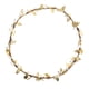 thumbnail image 2 of Festival De Flores Florales De Chicas Boho Boda Garland Frente Cabello Banda Para La Cabeza Oro, 2 of 6