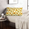 thumbnail image 6 of Daiia European-style Pattern Sunflower Bedding Waterproof Pillow Protector Zippered Queen – Bed Bug Proof Pillow Encasement-20"x30", 6 of 6