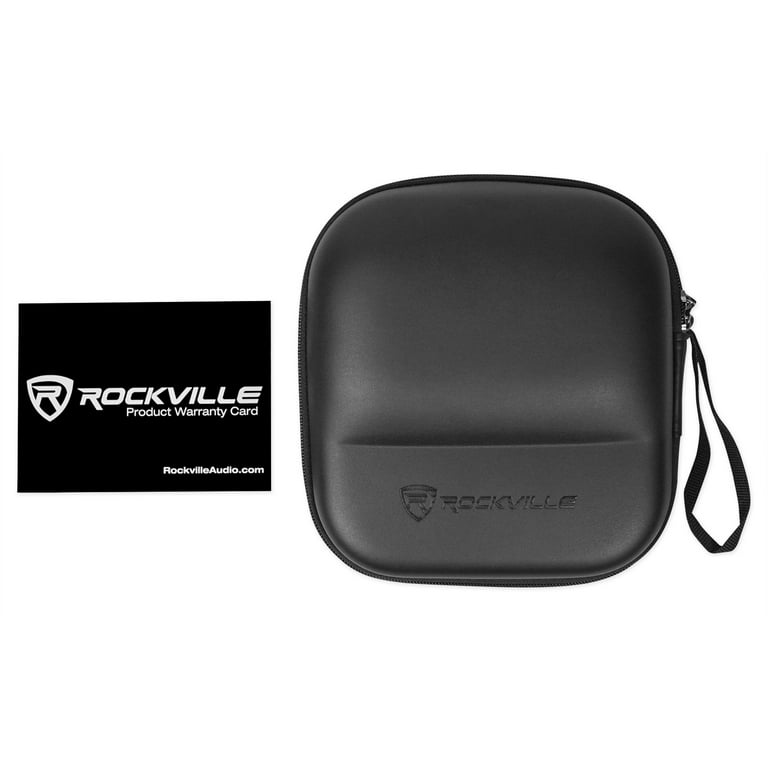 Rockville PRO M50 SR Studio Headphones Detachable Coil Cable Case Extra Ear Pad Walmart