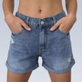 thumbnail image 3 of Wutalume Jeans for Women Denim Shorts Classic Blue, Slim Fit Stretch Jean Shorts for Comfortable Summer Everyday Style,Light Blue 2XL, 3 of 6