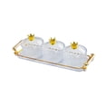thumbnail image 4 of Elodie Assiette de Fruits Secs 3 Compartiments Plat à Collations Boîte de Rangement pour Aliments Pot à Biscuits Plateau à Collations pour Transparent, 4 of 8