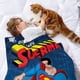 thumbnail image 2 of Superman anti-pilling, suave, ligera, esponjosa y acogedora de lujo para hogar y cocina – Perfecta para niños y adultos,120X180cm, 2 of 6