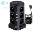 thumbnail image 5 of SHAR Titre Optimisé: Multiport avec 12 Prises et 5 Ports USB, Protection contre les Surtensions, 5 of 5