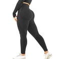 thumbnail image 2 of MIASHUI Women Seamless Jacquard Dot High Waist Quick Dry Fitness Workout Yoga Pants For&nbsp;Comfy&nbsp;Wear Black,M, 2 of 4