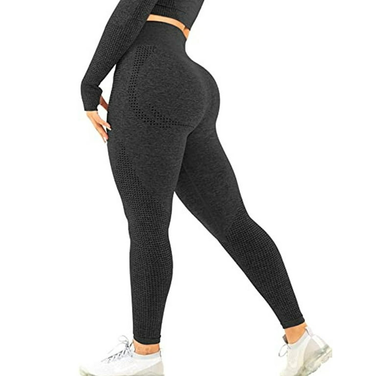 FITVALEN Womens Seamless Leggings High Waisted Workout Tight Leggings Gym  Yoga Pants Tummy Control 