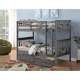 thumbnail image 1 of Cajones para debajo de la cama Donco Kids de doble color gris cepillado con ruedas giratorias, 1 of 5
