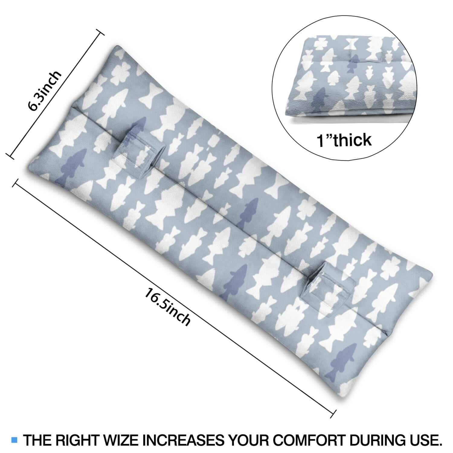Summer Beach Seat Belt Pillow Post-Surgery Mastectomy & Chest Protection Cushion Soft Coral-Themed Recovery Pad for Women After Breast Surgery